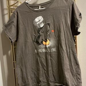 Gray Cat Graphic Kids T-Shirt